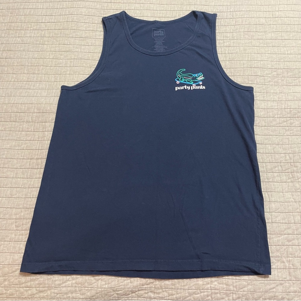 Party Pants Men's Navy Permanent Vacation Tank Top Size Medium